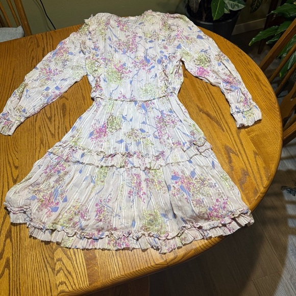 REISS Cari Printed Floral Smock Floral Dress Size 10 - Picture 7 of 9